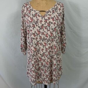 Love Delirious Maternity 3/4 Sleeve Floral Blouse Size XL